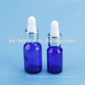 Blue glass bottle blue essential oil bottle